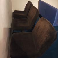 poltroncine sala attesa velluto nere