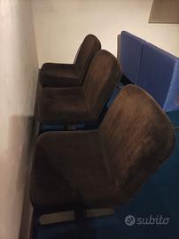 poltroncine sala attesa velluto nere