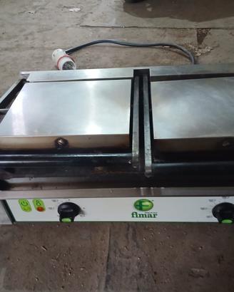 Piastra doppia professionale Fimar in ghisa