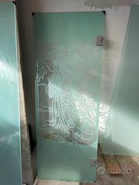 Porte in vetro satinato 210x79 cm