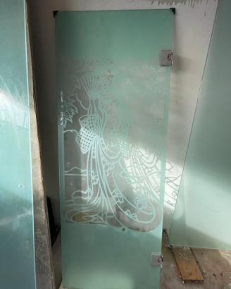 Porte in vetro satinato 210x79 cm