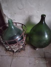 Rara Damigiana Antica 50L con armatura