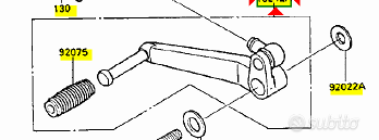 -Pedale cambio Kawasaki 132421191
