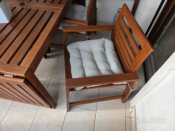 poltroncine / sedie in legno di faggio