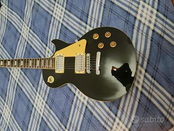 Chitarra Elettrica Eko VL-480 Black stile Les Paul