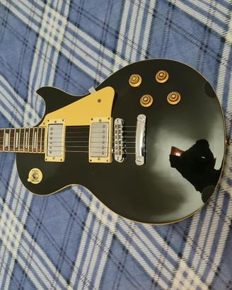 Chitarra Elettrica Eko VL-480 Black stile Les Paul