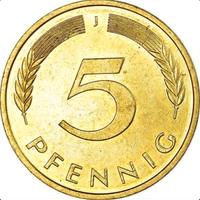 Moneta Tedesca 5 pfennig