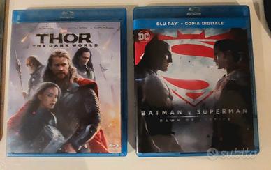 Thor the dark world e Batman vs Superman Bluray 