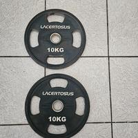 Coppia dischi gommati da 10kg Lacertosus