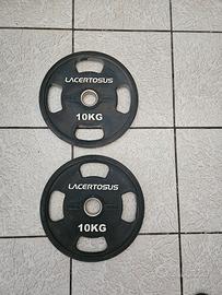 Coppia dischi gommati da 10kg Lacertosus