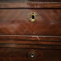 Cassettone Comò in legno massello con specchio