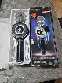microfono karaoke wireless Bluetooth Wster nuovo