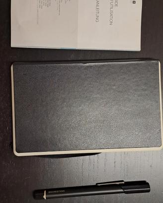moleskin pen+,notebook,2 punte penna  di ricarica