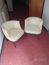 poltroncine in pelle 