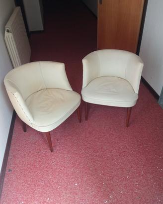poltroncine in pelle 