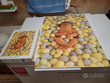 Puzzle 900 pezzi neonato uova colorate