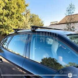 Compatibile con Peugeot 206 SW 2002-2008 ACE-1 Barre Tetto Portapacchi Auto Barre Portatutto Nero Alluminio 2 Barre - Europe