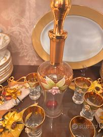 Vassoio in foglia oro