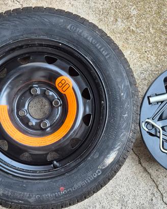 Ruotino di scorta 165/65 R14 completo di kit