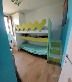 Letto singolo rialzato