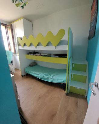 Letto singolo rialzato