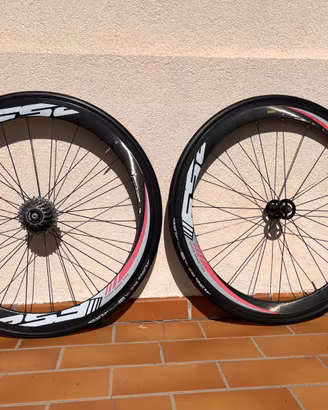 Coppia Ruote Bici da Corsa FSA RD-488 Carbon Tubul