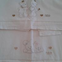 Coppia di lenzuolini felpati