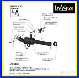LEOVINCE RACCORDO ELIMINA CAT. MORINI X-CAPE 650
