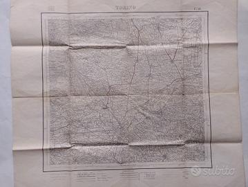 Cartina Antica Del Torinese 1885