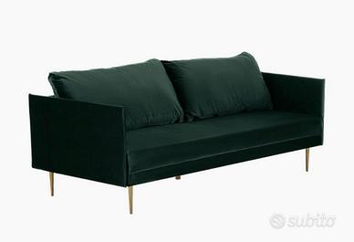 Divano letto velluto verde westwing