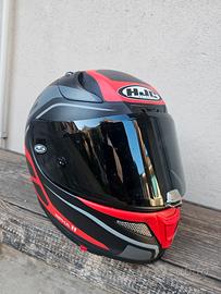 Hjc rpha 11 carbonio/rosso taglia m doppia visiera