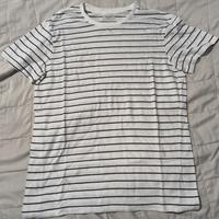 T-shirt Terranova a righe bianche e nere