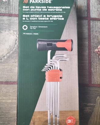 Set Chiavi Brugola L Parkside nuovo Sigillato 