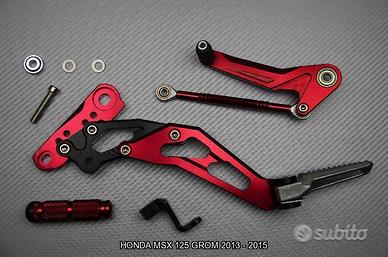 Pedane arretrate HONDA MSX GROM 125 2013 - 2015