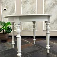 Tavolo legno tondo bianco