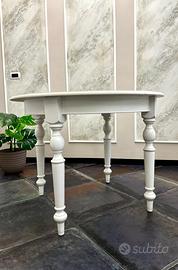 Tavolo legno tondo bianco