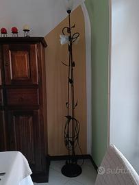 Piantana stile floreale metallo