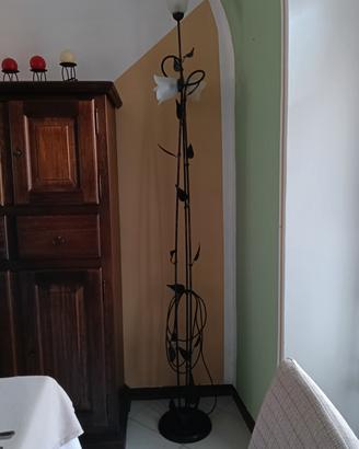 Piantana stile floreale metallo
