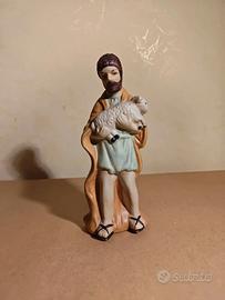 Statua presepe pastore 14 cm in ceramica natale