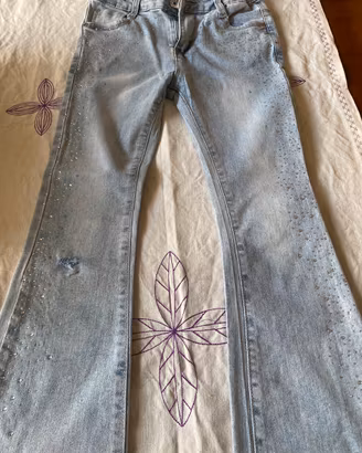 Jeans bambina 8 anni  NO SPEDIZIONE