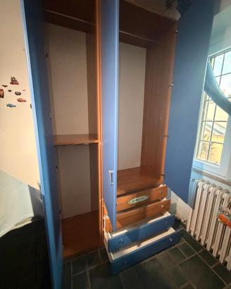 ARMADIO CAMERETTA CON CASSETTIERA PIU' LETTO CONT.