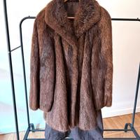 Pelliccia in vero castorino naturale