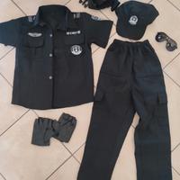 vestito da poliziotto swat