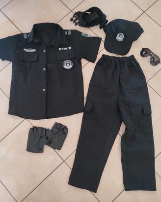 vestito da poliziotto swat