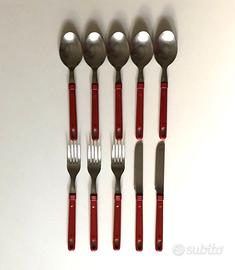 Set di posate in acciaio inox da 10 pz, incompleto