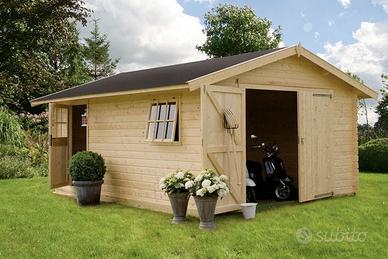 GARAGE DI LEGNO YARIK 400x560 spess 40 mm
