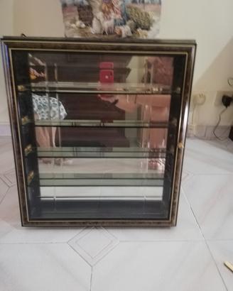 bacheca vetrina portaoggetti vintage