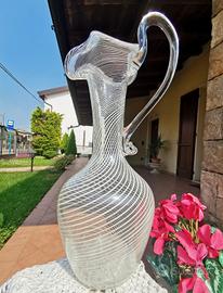 Vaso Caraffa Murano 1950. Filigrana a Spirale 