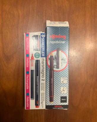 Rotring Rapidoliner e Staedtler Marsmagno 2