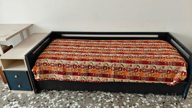letto singolo con letto estraibile